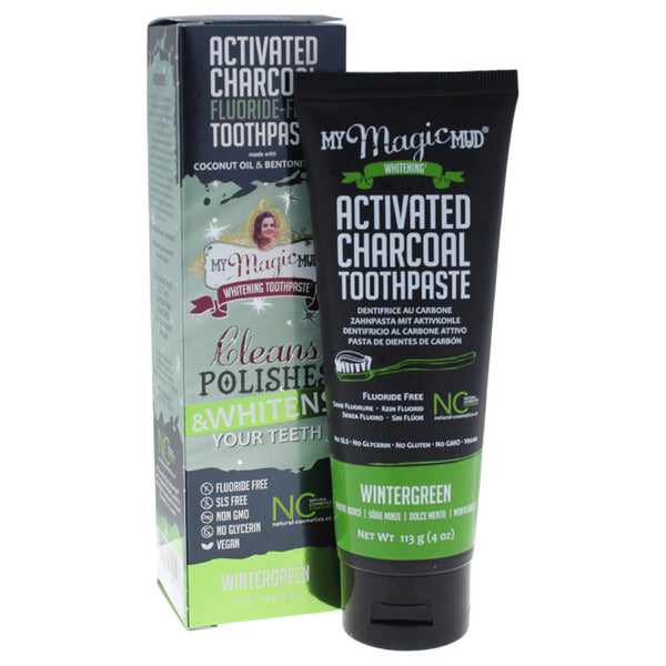 My Magic Mud Activated Charcoal Whitening - Wintergreen by My Magic Mud for Unisex - 4 oz Toothpaste