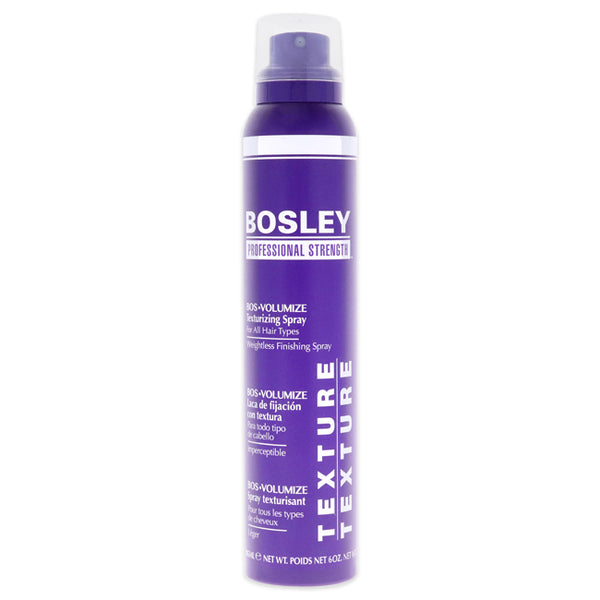 Bosley Bos Volumize Texturizing Spray by Bosley for Unisex - 6 oz Hair Spray