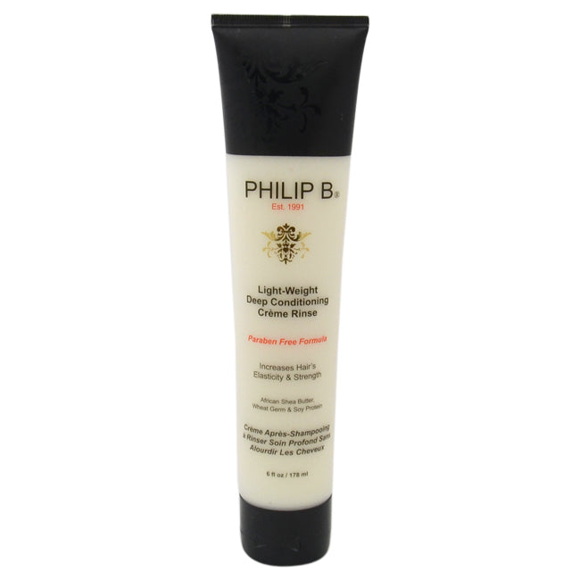 Philip B Light-Weight Deep Conditioning Creme Rinse (Paraben-Free) by Philip B for Unisex - 6 oz Conditioner