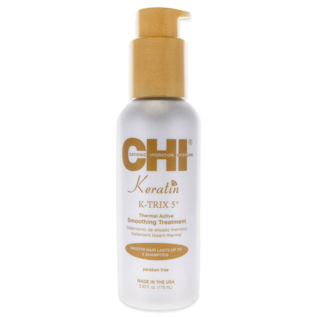 CHI Keratin K-Trix 5 Smoothing Treatment by CHI for Unisex - 3.92 oz Treatment