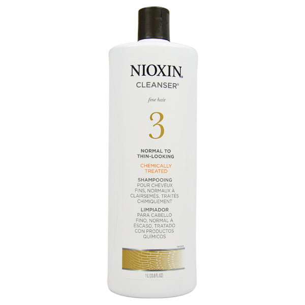 Nioxin System 3 Cleanser Shampoo by Nioxin for Unisex - 33.8 oz Shampoo