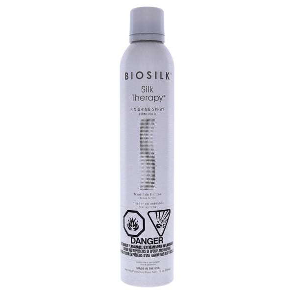 Biosilk Silk Therapy Finishing Spray - Firm Hold by Biosilk for Unisex - 10 oz Hair Spray