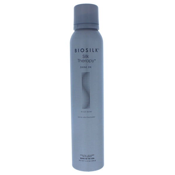 Biosilk Silk Therapy Shine On by Biosilk for Unisex - 5.3 oz Hair Spray