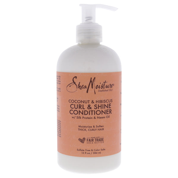Shea Moisture Coconut Hibiscus Curl Shine Conditioner by Shea Moisture for Unisex - 13 oz Conditioner
