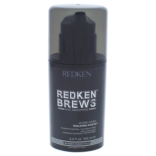 Redken Work Hard Molding Paste by Redken for Men - 3.4 oz Paste