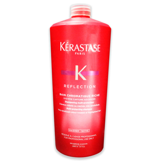 Kerastase Reflection Bain Chromatique Riche Multi-Protecting Shampoo by Kerastase for Unisex - 34 oz Shampoo
