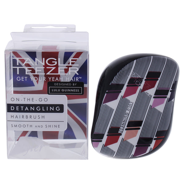 Tangle Teezer Compact Styler Detangling Hairbrush - Lulu Guinness Lip Print by Tangle Teezer for Unisex - 1 Pc Hair Brush