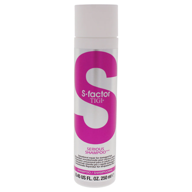 TIGI S-Factor Serious Shampoo by TIGI for Unisex - 8.45 oz Shampoo