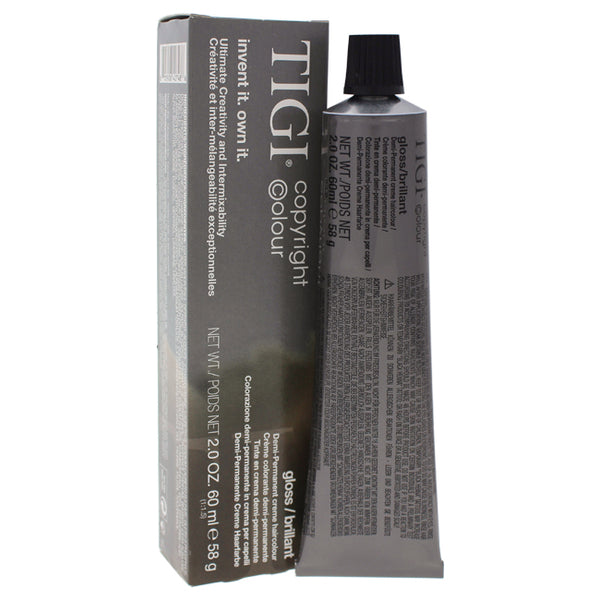 TIGI Colour Gloss Creme Hair Color - # 5/07 Light Natural Green Brown by TIGI for Unisex - 2 oz Hair Color