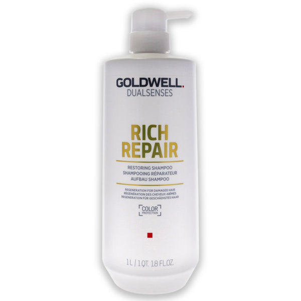 Goldwell Dualsenses Rich Repair Shampoo by Goldwell for Unisex - 34 oz Shampoo