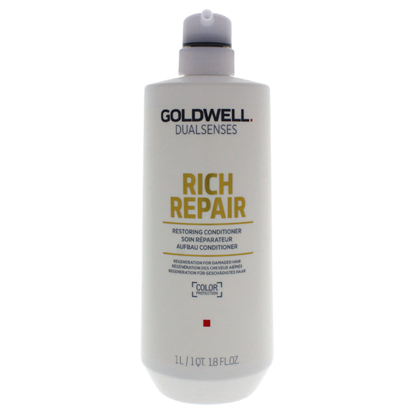 Goldwell Dualsenses Rich Repair Conditioner by Goldwell for Unisex - 34 oz Conditioner