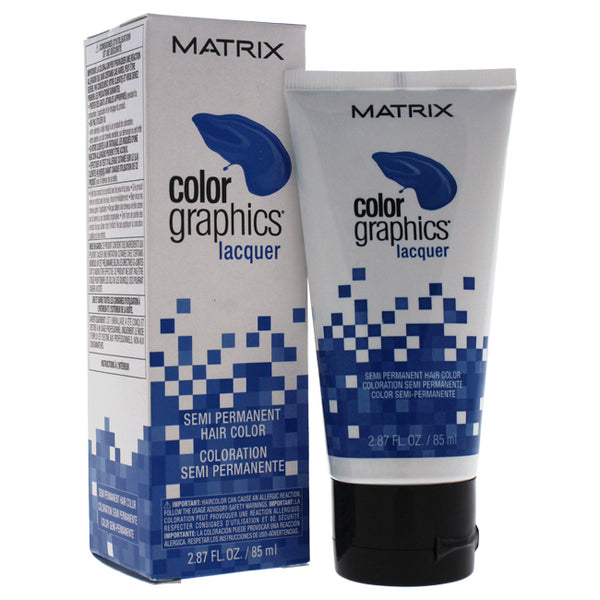 Matrix Color Graphics Lacquer Semi Permanent Hair Color - Blue by Matrix for Unisex - 2.87 oz Hair Color