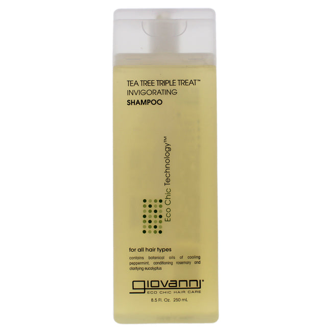 Giovanni Tea Tree Triple Treat Invigorating Eco Chic Shampoo by Giovanni for Unisex - 8.5 oz Shampoo