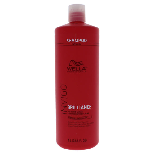 Wella Brilliance Shampoo For Fine to Normal Colored Hair by Wella for Unisex - 33.8 oz Shampoo