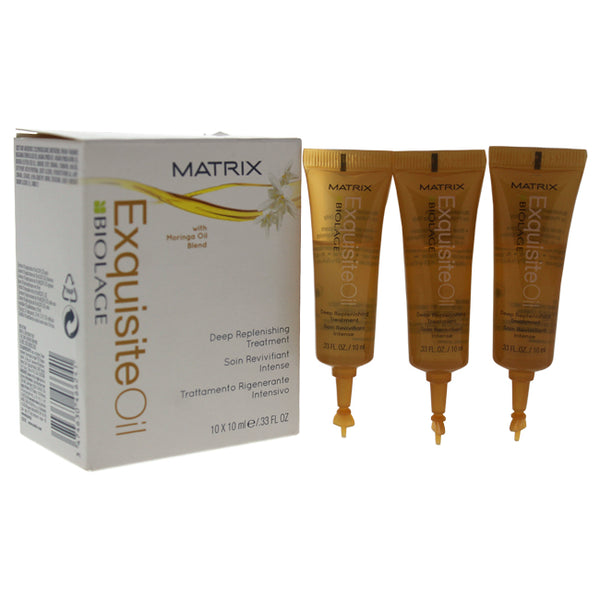 Matrix Biolage Exquisite Oil Deep Replenishing Treatment by Matrix for Unisex - 10x10 ml Treatment