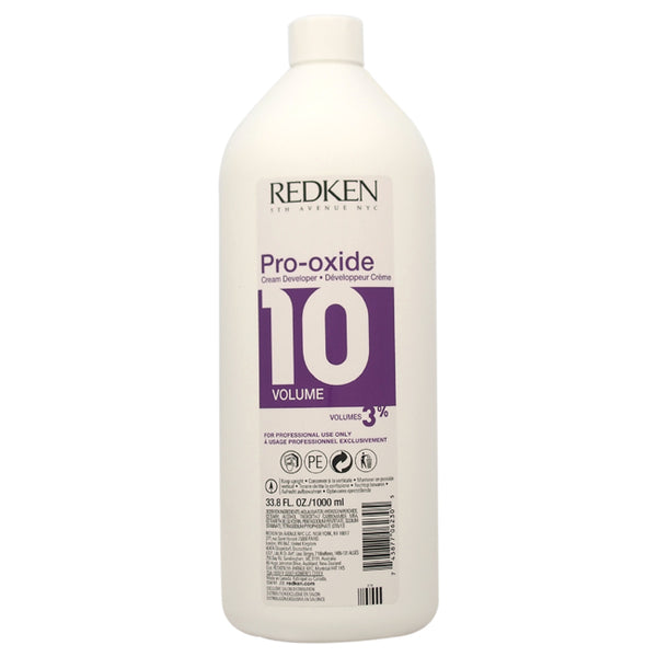 Redken Pro-Oxide Cream Developer - 10 Volume 3% by Redken for Unisex - 33.8 oz Cream