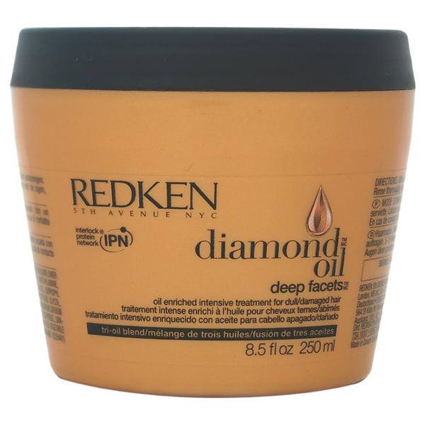 Redken Diamond Oil Deep Facets Intensive Treatment by Redken for Unisex - 8.5 oz Treatment