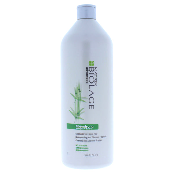 Matrix Biolage Advanced Fiberstrong Intra-Cylane + Bamboo Shampoo For Weak-Fragile Hair by Matrix for Unisex - 33.8 oz Shampoo