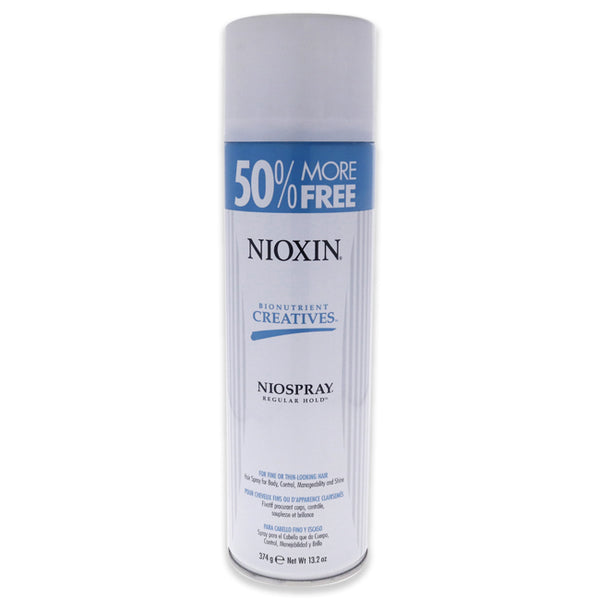Nioxin Bionutrient Creatives Niospray Regular Hold by Nioxin for Unisex - 13.2 oz Hair Spray