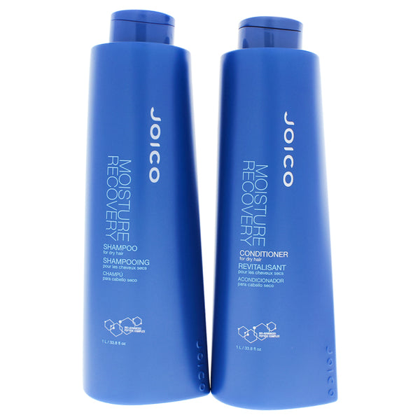 Joico Moisture Recovery Kit by Joico for Unisex - 2 Pc Kit 33.8 oz Shampoo, 33.8 oz Conditioner