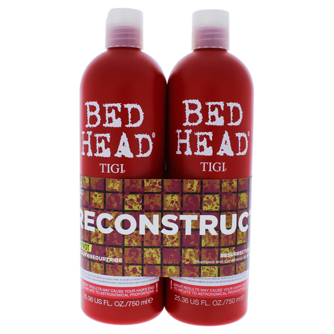 TIGI Bed Head Urban Antidotes Resurrection Kit by TIGI for Unisex - 2 Pc Kit 25.36 oz Shampoo, 25.36 oz Conditioner