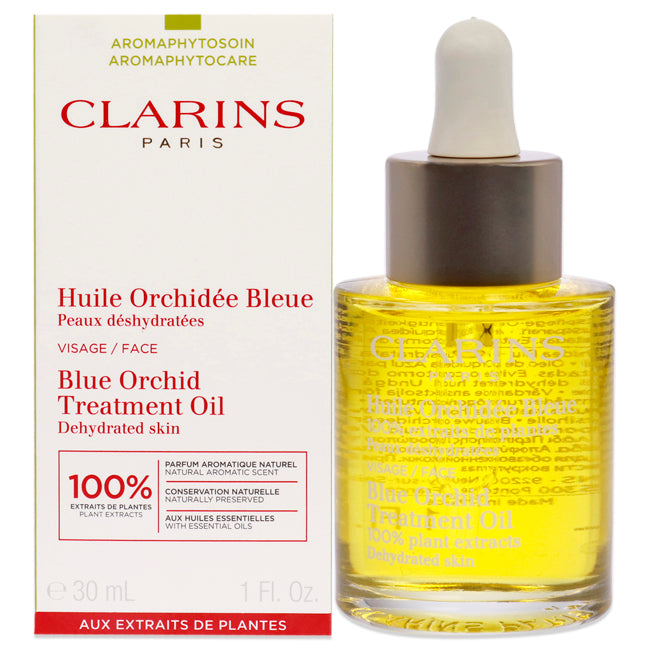 Clarins Blue Orchid Face Treatment Oil - Dehydrated Skin by Clarins for Unisex - 1 oz Treatment