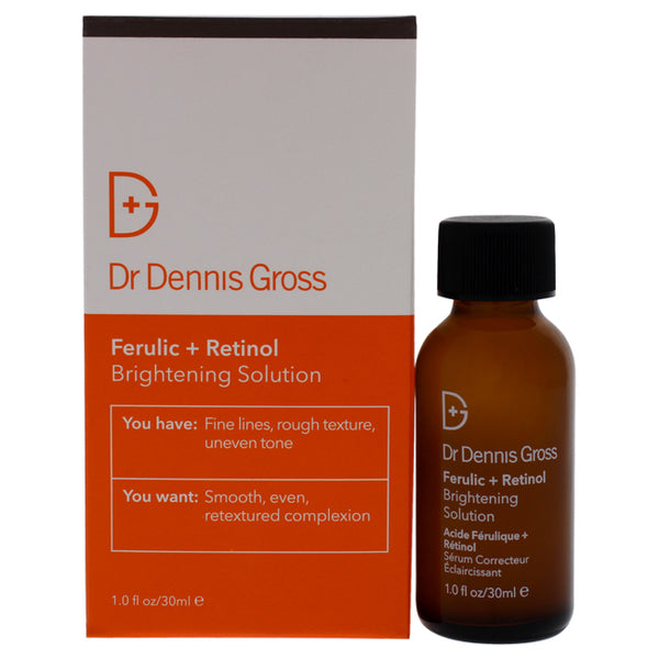 Dr. Dennis Gross Ferulic Plus Retinol Brightening Solution by Dr. Dennis Gross for Unisex - 1 oz Serum