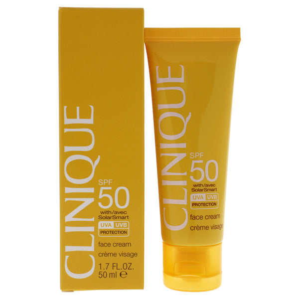 Clinique Face Cream SPF 50 with SolarSmart by Clinique for Unisex - 1.7 oz Sunscreen