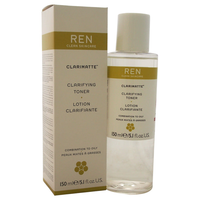 REN Clarimatte Clarifying Toner - Combination To Oily Skin by REN for Unisex - 5.1 oz Lotion
