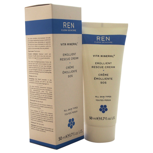 REN Vita Mineral Emollient Rescue Cream by REN for Unisex - 1.7 oz Cream