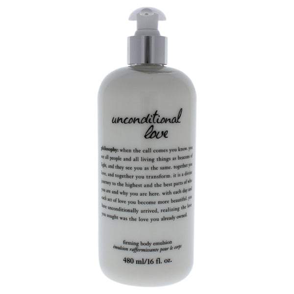 Philosophy Unconditional Love Firming Body Emulsion by Philosophy for Unisex - 16 oz Body Emulsion