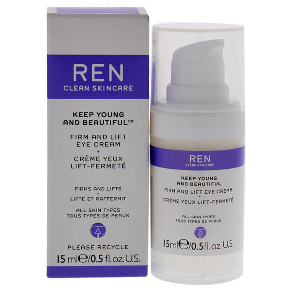 REN Keep Young and Beautiful Firm and Lift Eye Cream by REN for Unisex - 0.5 oz Eye Cream
