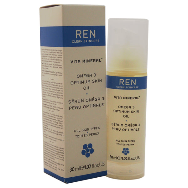 REN Vita Mineral Omega 3 Optimum Skin Oil by REN for Unisex - 1.02 oz Oil