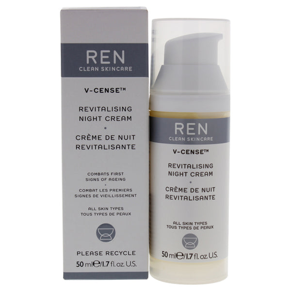 REN V-Cense Revitalising Night Cream by REN for Unisex - 1.7 oz Cream