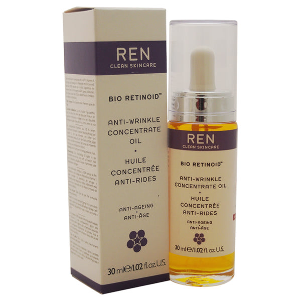 REN Bio Retinoid Wrinkle Concentrate Oil by REN for Unisex - 1.02 oz Oil