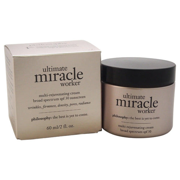 Philosophy Ultimate Miracle Worker Multi-Rejuvenating Cream Broad Spectrum SPF30 by Philosophy for Unisex - 2 oz Sunscreen