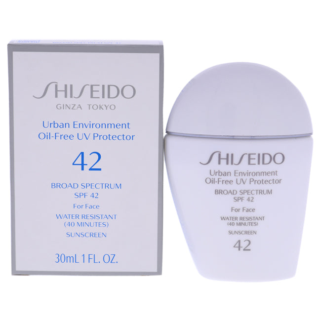 Shiseido Urban Environment Oil-Free UV Protector SPF 42 by Shiseido for Unisex - 1 oz Sunscreen