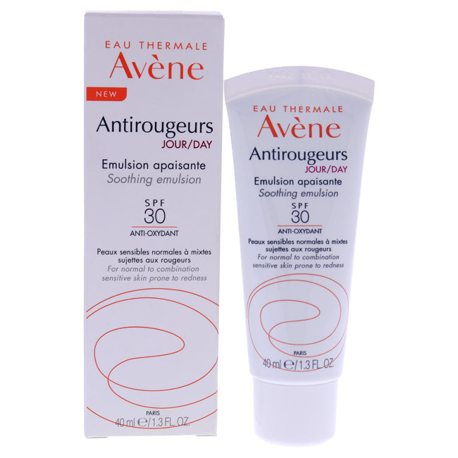 Avene Antirougeurs Day Sothing Emulsion SPF 30 by Avene for Unisex - 1.3 oz Emulsion