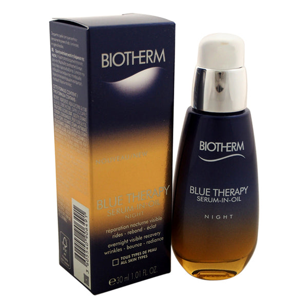 Biotherm Blue Therapy Serum In Oil Night - All Skin Types by Biotherm for Unisex - 1.01 oz Serum