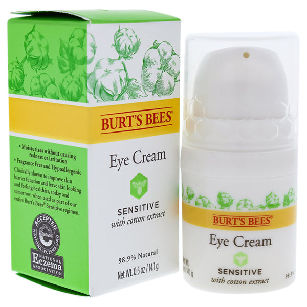 Burts Bees Sensitive Eye Cream by Burts Bees for Unisex - 0.5 oz Cream