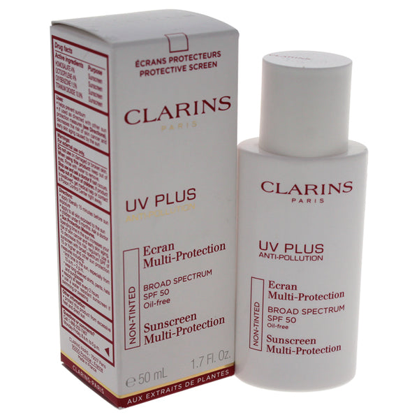 Clarins UV Plus Anti-Pollution Sunscreen Multi-Protection SPF 50 by Clarins for Unisex - 1.7 oz Sunscreen