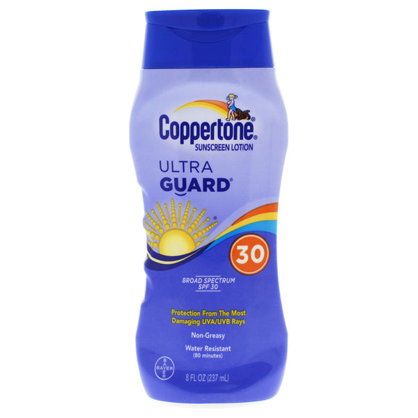 Coppertone Coppertone Ultra Guard Sunscreen Lotion SPF 30 by Coppertone for Unisex - 8 oz Sunscreen