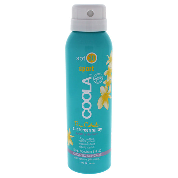 Coola Sport Sunscreen Spray SPF 30 - Pina Colada by Coola for Unisex - 3.4 oz Sunscreen