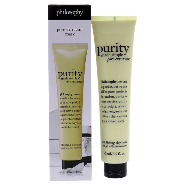 Philosophy Purity Made Simple Pore Extractor Exfoliating Clay Mask by Philosophy for Unisex - 2.5 oz Mask