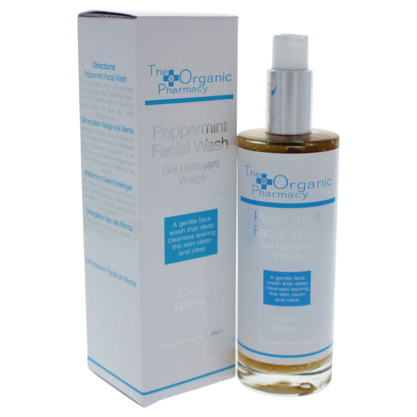 The Organic Pharmacy Peppermint Facial Wash - Blemished Skin by The Organic Pharmacy for Unisex - 3.4 oz Facial Wash