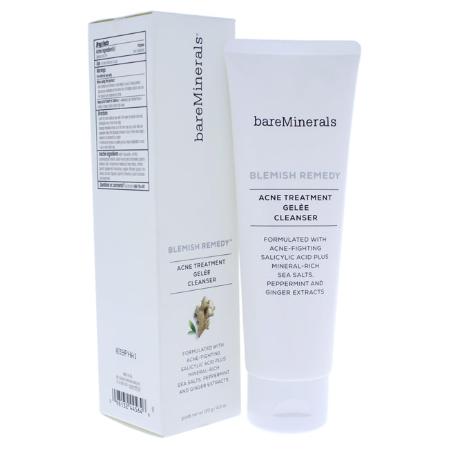 bareMinerals Blemish Remedy Acne Treatment Gelee Cleanser by bareMinerals for Unisex - 4.2 oz Cleansing