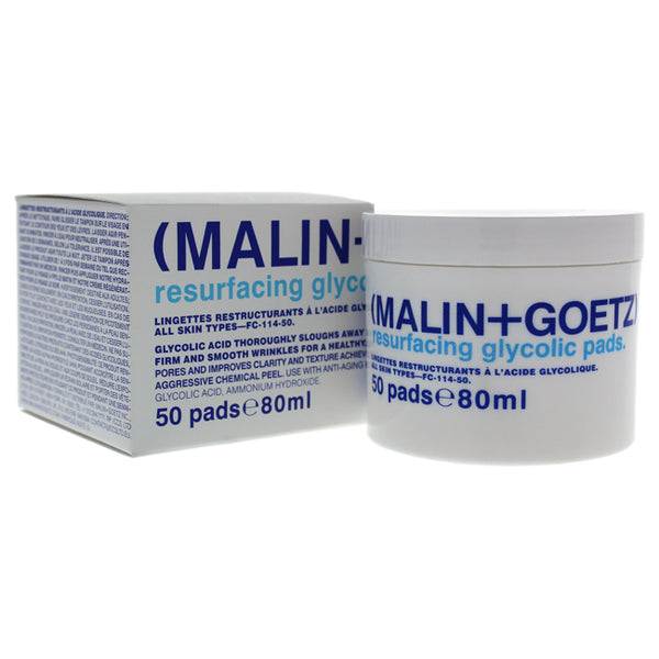 Malin + Goetz Resurfacing Glycolic Pads by Malin + Goetz for Unisex - 50 Pads Treatment