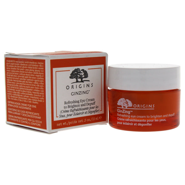 Origins GinZing Refreshing Eye Cream To Brighten and Depuff by Origins for Unisex - 0.5 oz Eye Cream