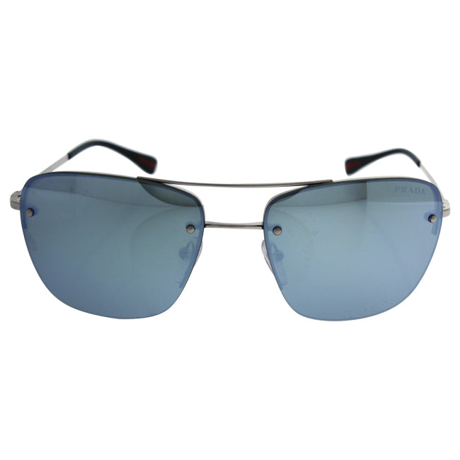 Prada Prada SPS 52R 1BC-5K2 - Silver/Green Silver by Prada for Unisex - 56-16-135 mm Sunglasses