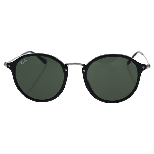 Ray Ban Ray Ban RB 2447 901 - Black Silver/Green Classic by Ray Ban for Unisex - 52-21-145 mm Sunglasses